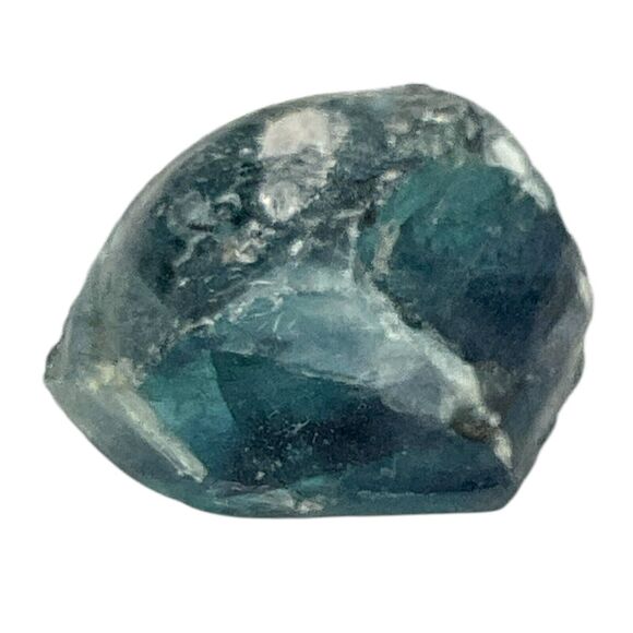 Federal Blue Layered Translucent Art Glass Cullet Glowing Manganese Slag #5GL4 - Picture 5 of 7